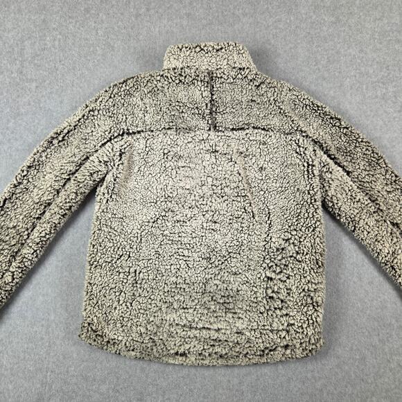 Thread & Supply Sherpa Pullover Size Medium Quarter Zip Pockets Gray - Picture 8 of 16